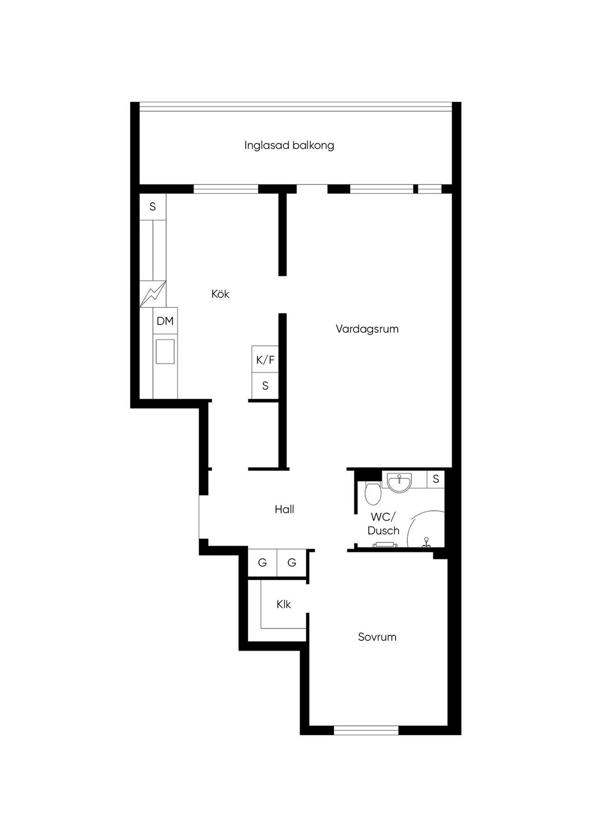 Lägenhet, 2 rooms, 61 sqm, Kumla – bild 2
