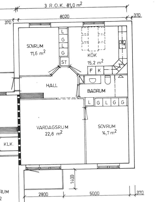 Lägenhet, 3 rooms, 81 sqm, Kållekärr – bild 3