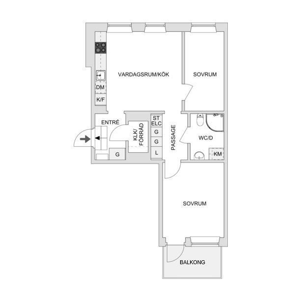 Lägenhet, 3 rooms, 55 sqm, Tyresö – bild 7