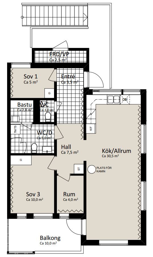 Lägenhet, 4 rooms, 72 sqm, Funäsdalen – bild 18