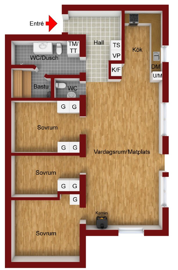 Lägenhet, 4 rooms, 82 sqm, Sälen – bild 6