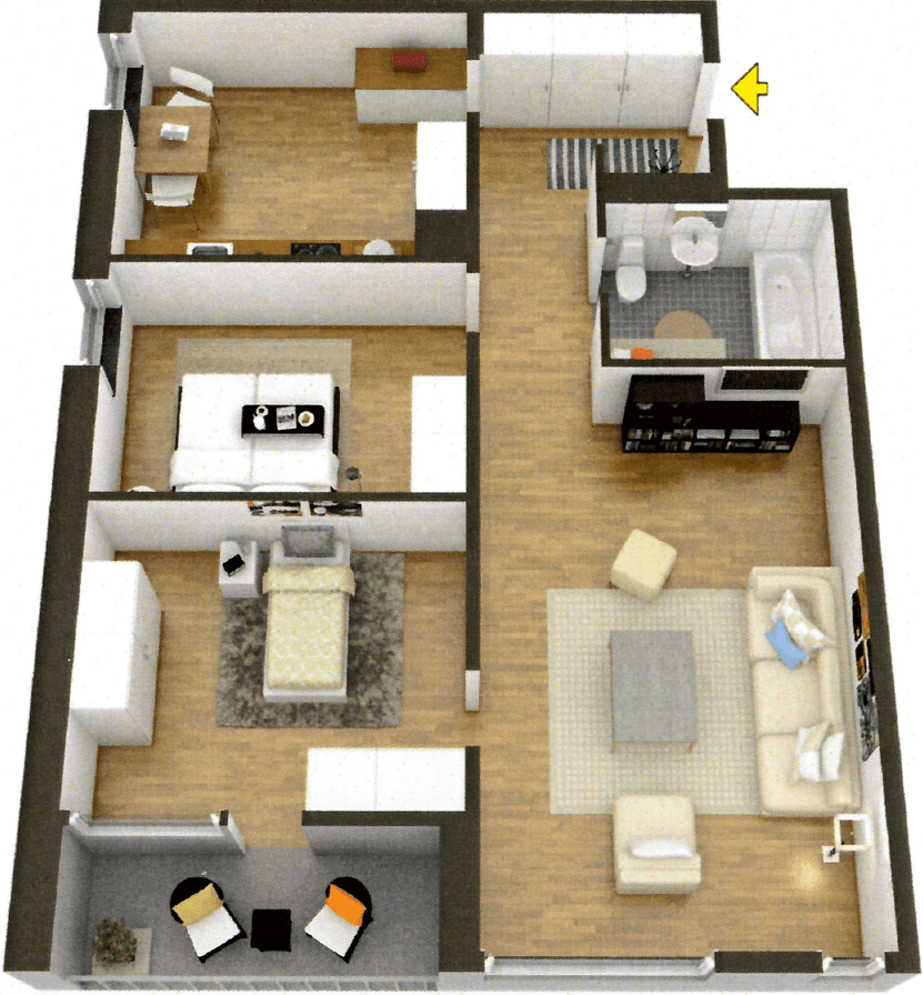 Lägenhet, 3 rooms, 88 sqm, Malmö