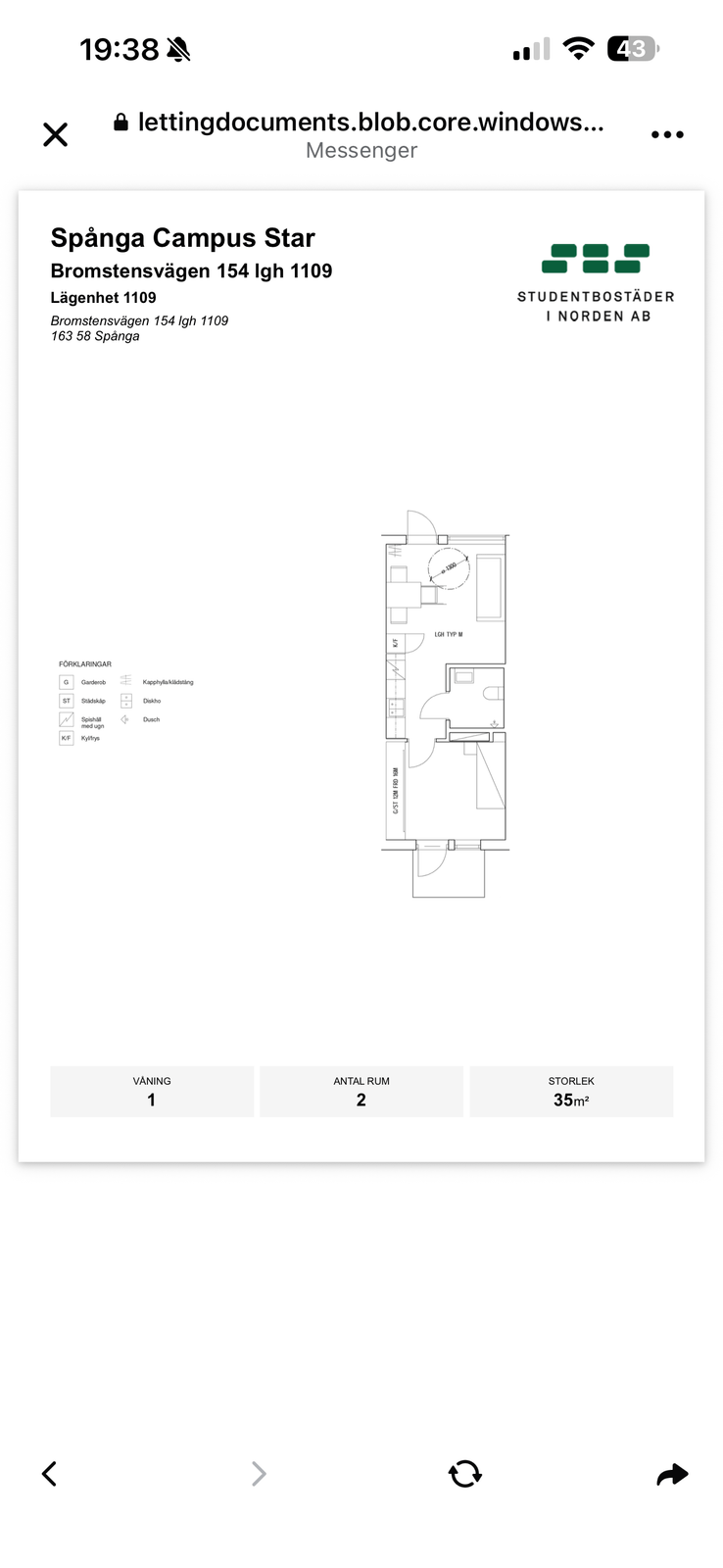2 rok · 35 m² i Spånga – bild 6