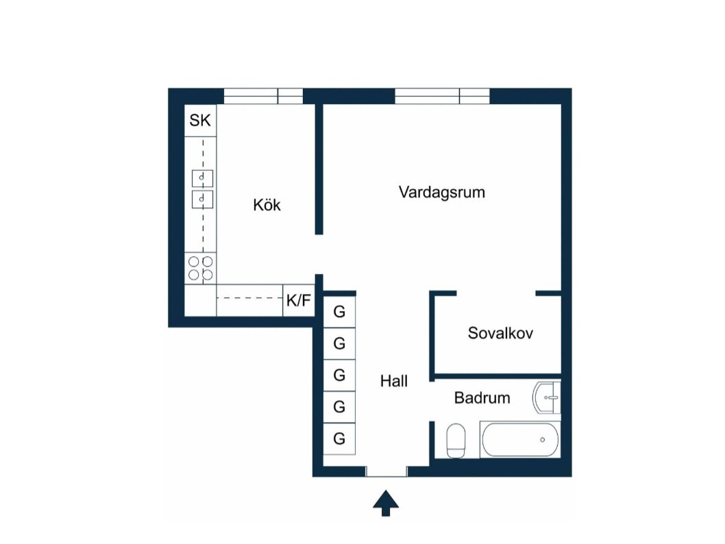 2 rok · 36 m² i Västerås – bild 10