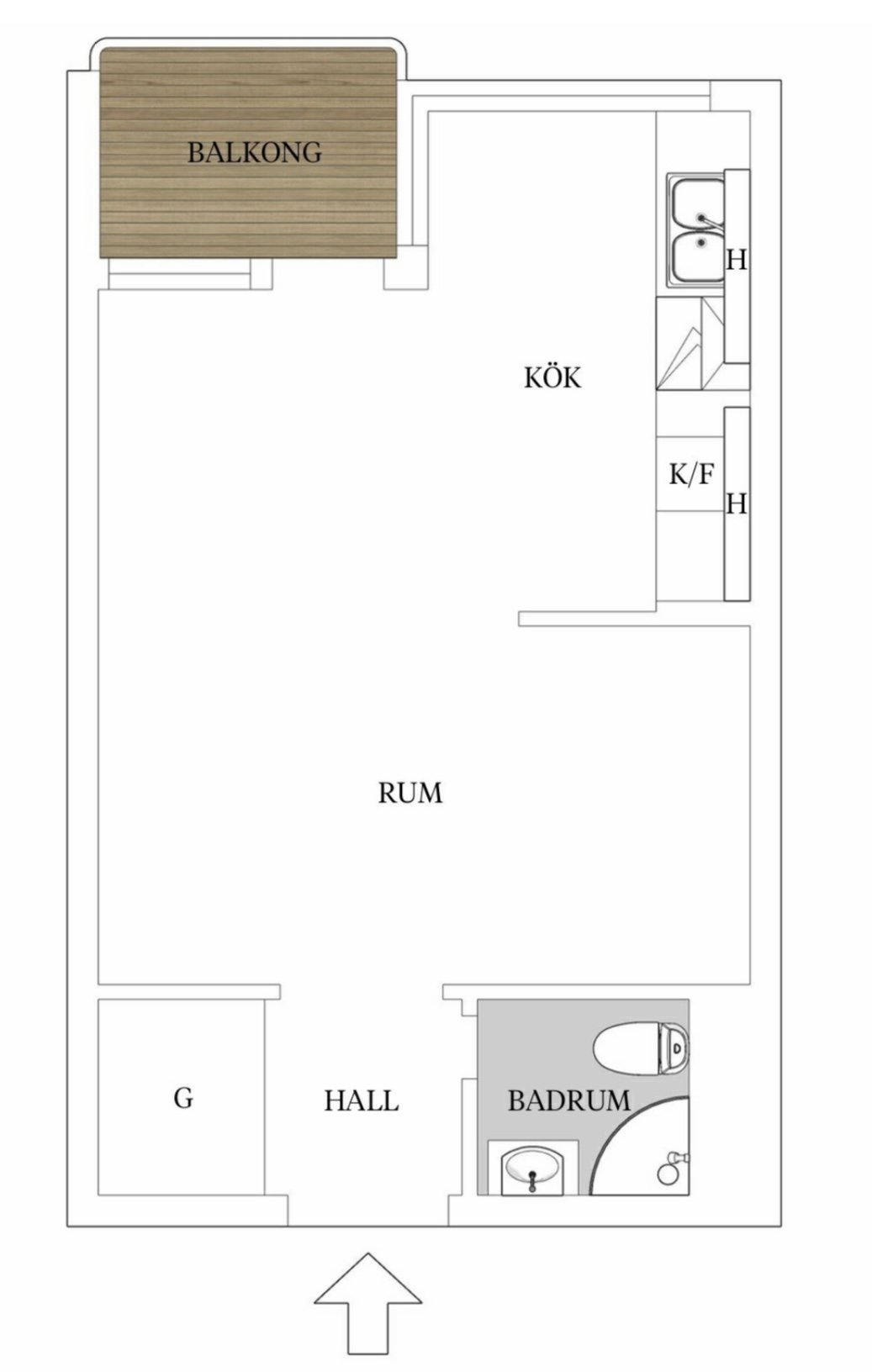 Lägenhet, 1 rooms, 24 sqm, Malmö – bild 10