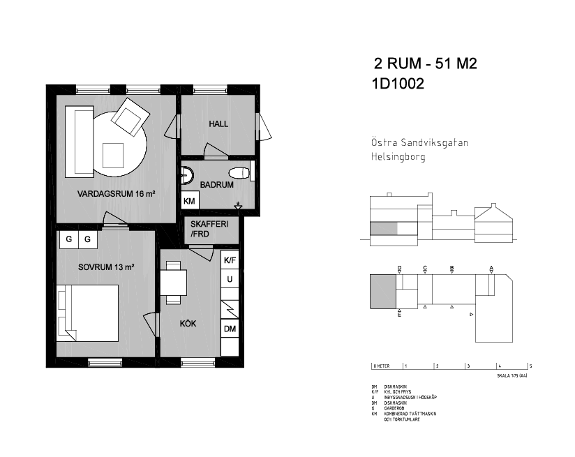 2 rok · 51 m² i Helsingborg – bild 2