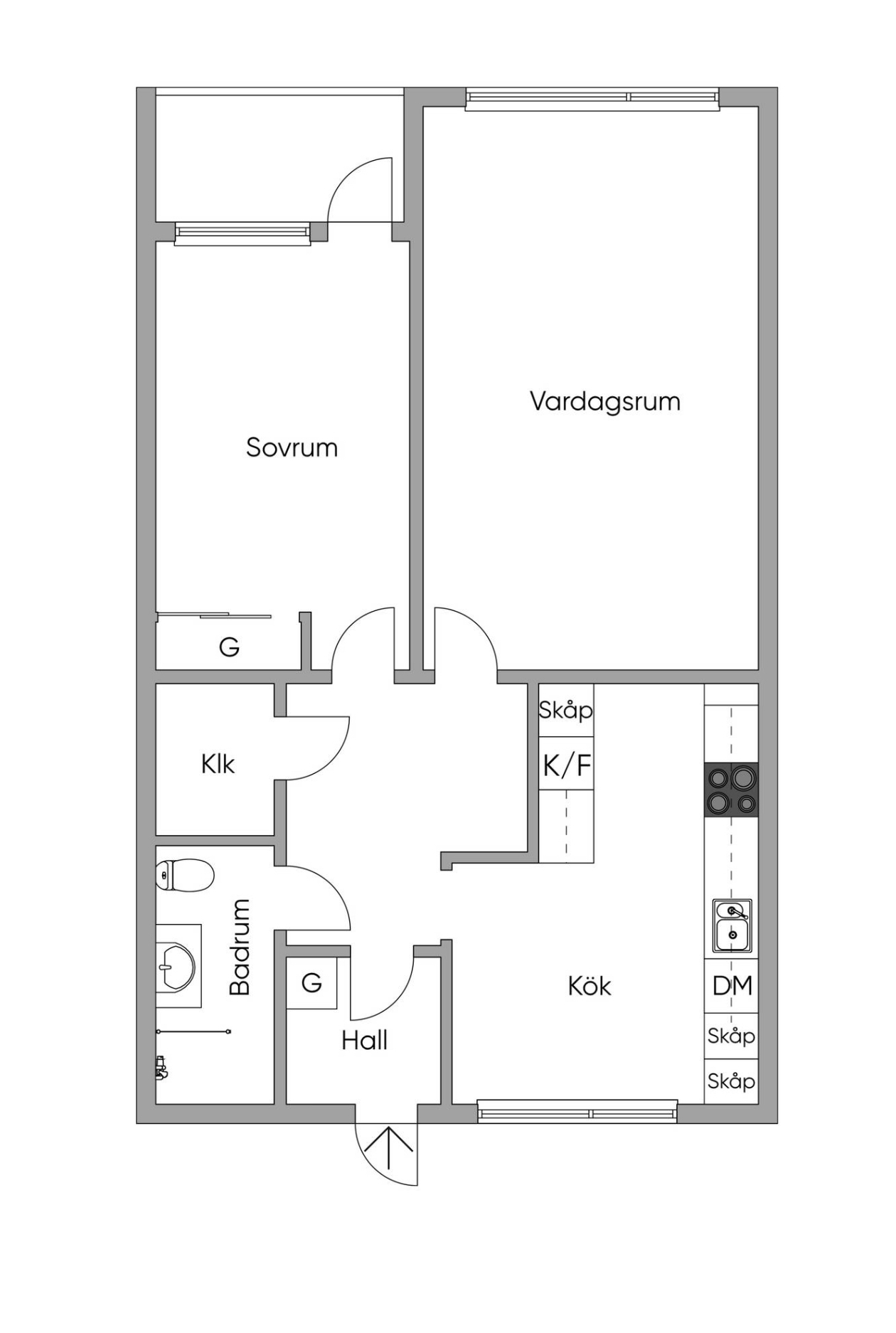 Lägenhet, 2 rooms, 66 sqm, Trollhättan – bild 2