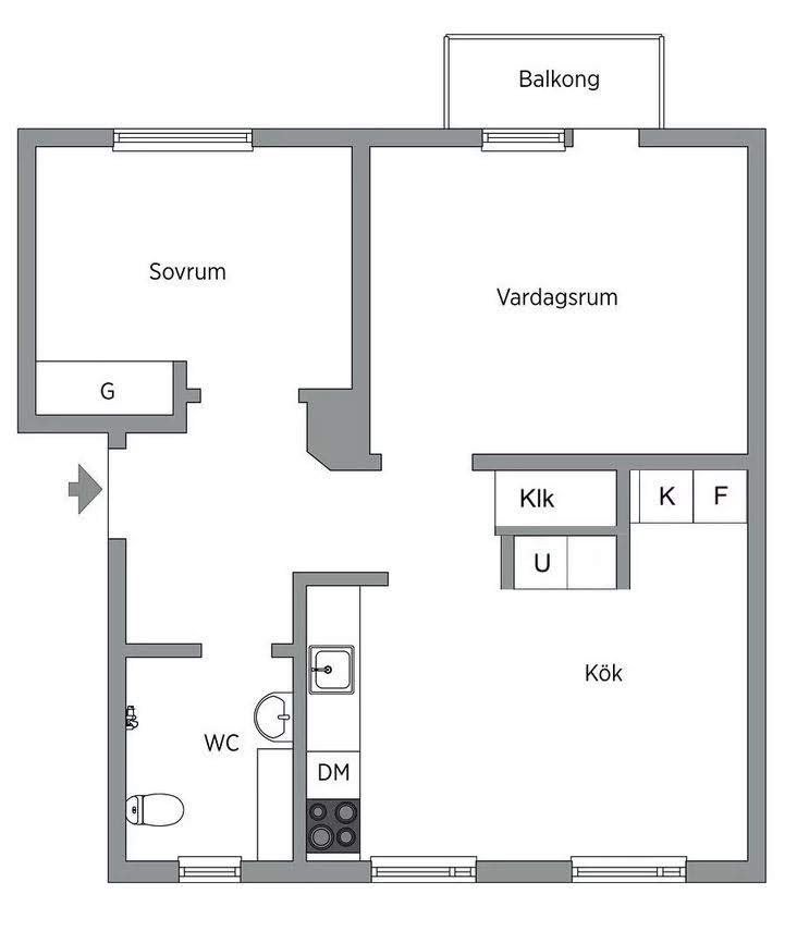 2 rok · 54 m² i Johanneshov – bild 14