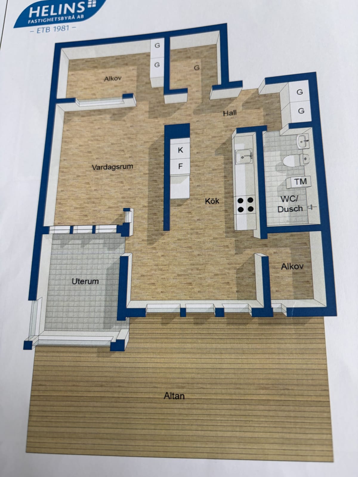 Lägenhet, 1 rooms, 56 sqm, Västra Frölunda