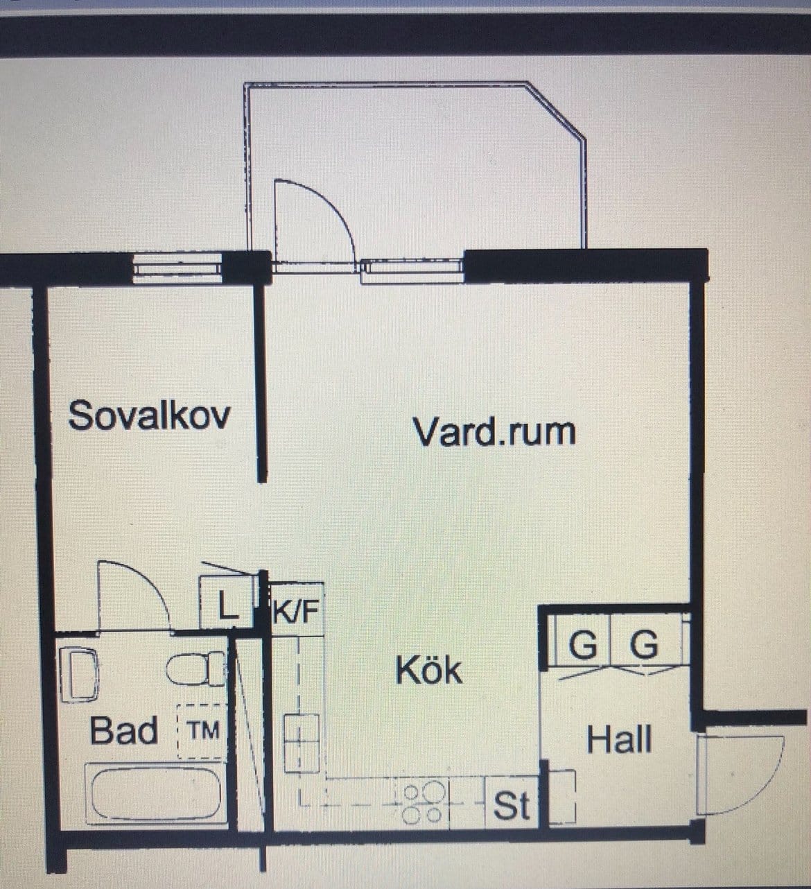 2 rok · 38 m² i Karlstad – Karlstad