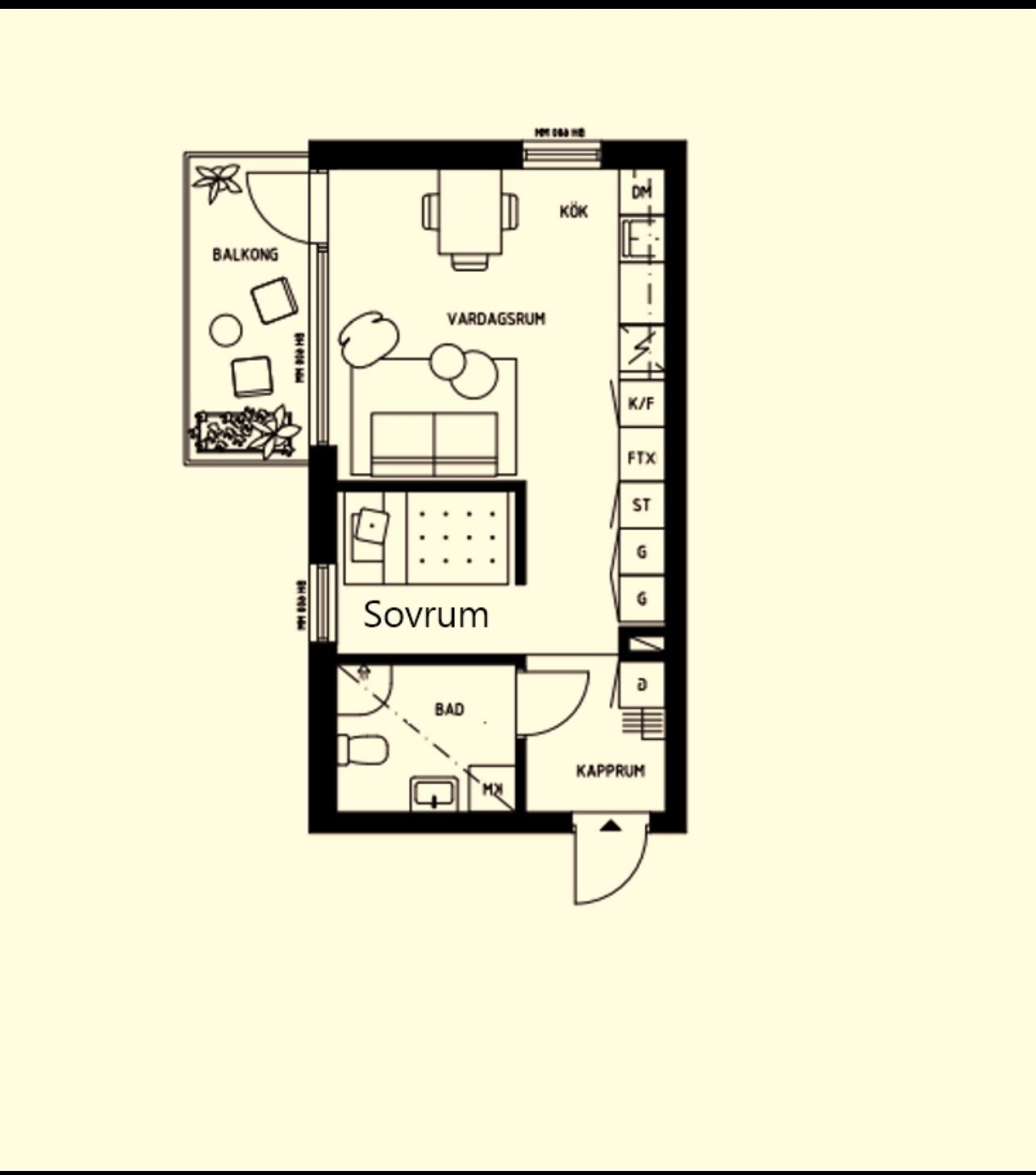 Lägenhet, 2 rooms, 24 sqm, Hässelby – bild 2