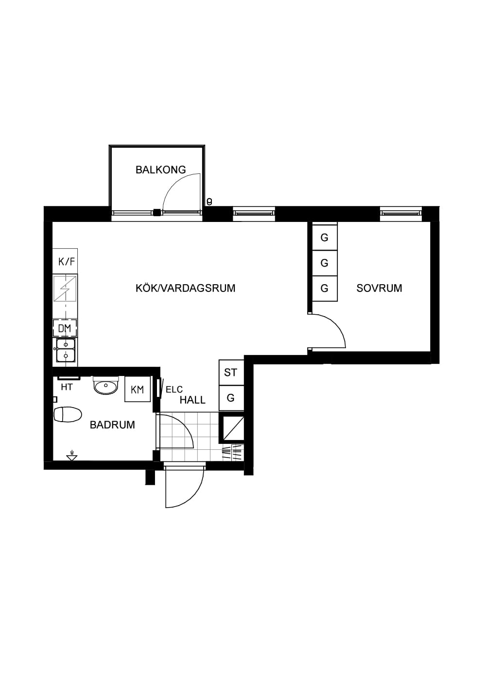 2 rok · 39 m² i Halmstad – bild 9
