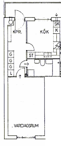 Lägenhet, 1 rooms, 43 sqm, Karlskoga – bild 3