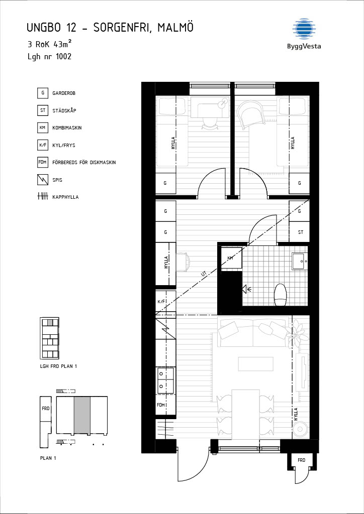 Lägenhet, 3 rooms, 43 sqm, Malmö – bild 13