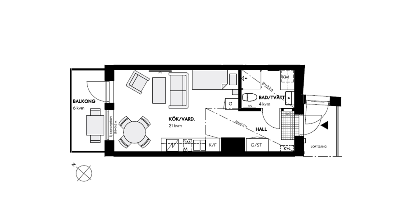 Lägenhet, 1 rooms, 29 sqm, Spånga – bild 5