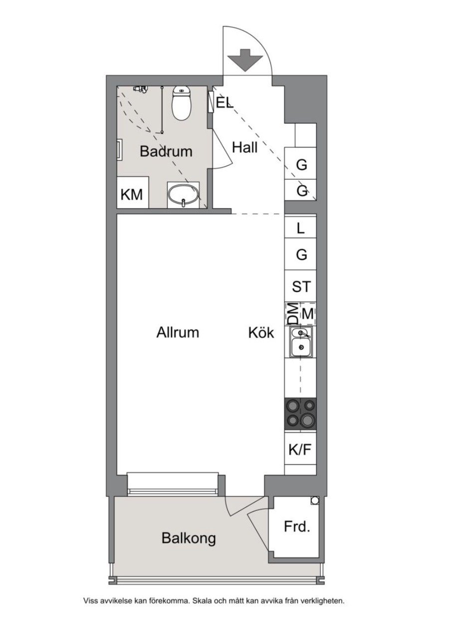 Lägenhet, 1 rooms, 27 sqm, Sollentuna – bild 14
