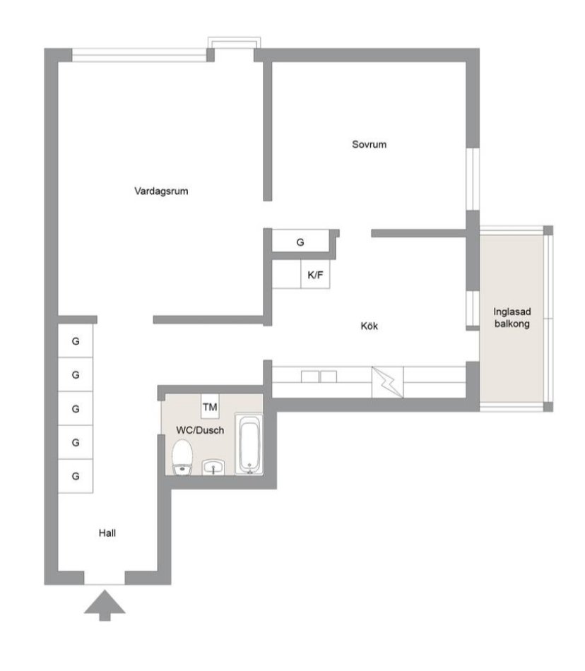 Lägenhet, 2 rooms, 61 sqm, Skövde – Skövde