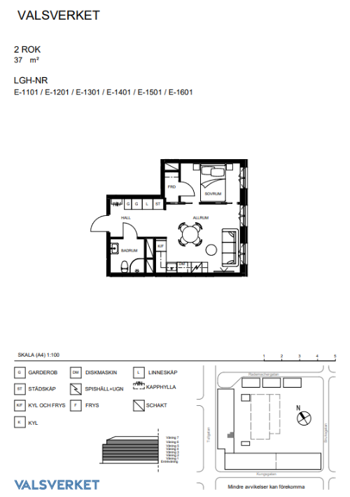 Lägenhet, 2 rooms, 37 sqm, Eskilstuna – bild 4