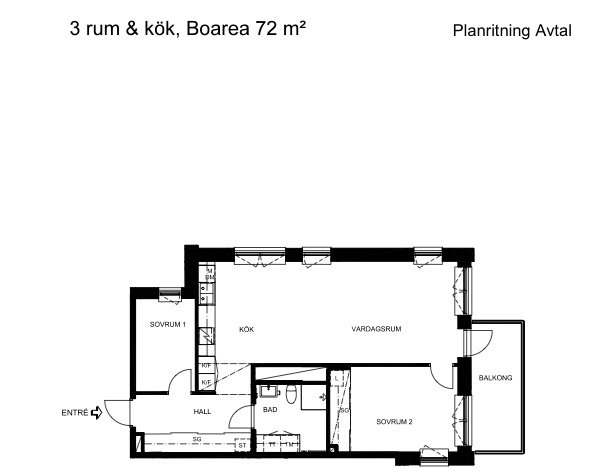 3 rok · 72 m² i Järfälla – bild 22