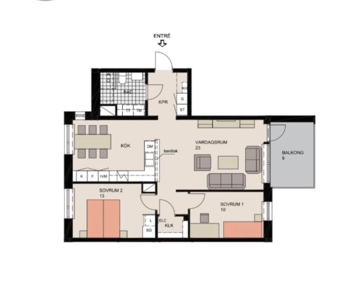 3 rok · 80 m² i Solna – bild 3