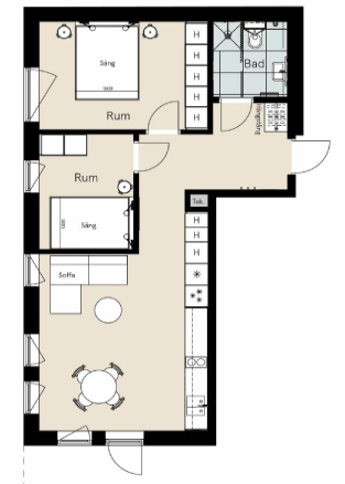 3 rok · 59 m² i Kista – bild 6