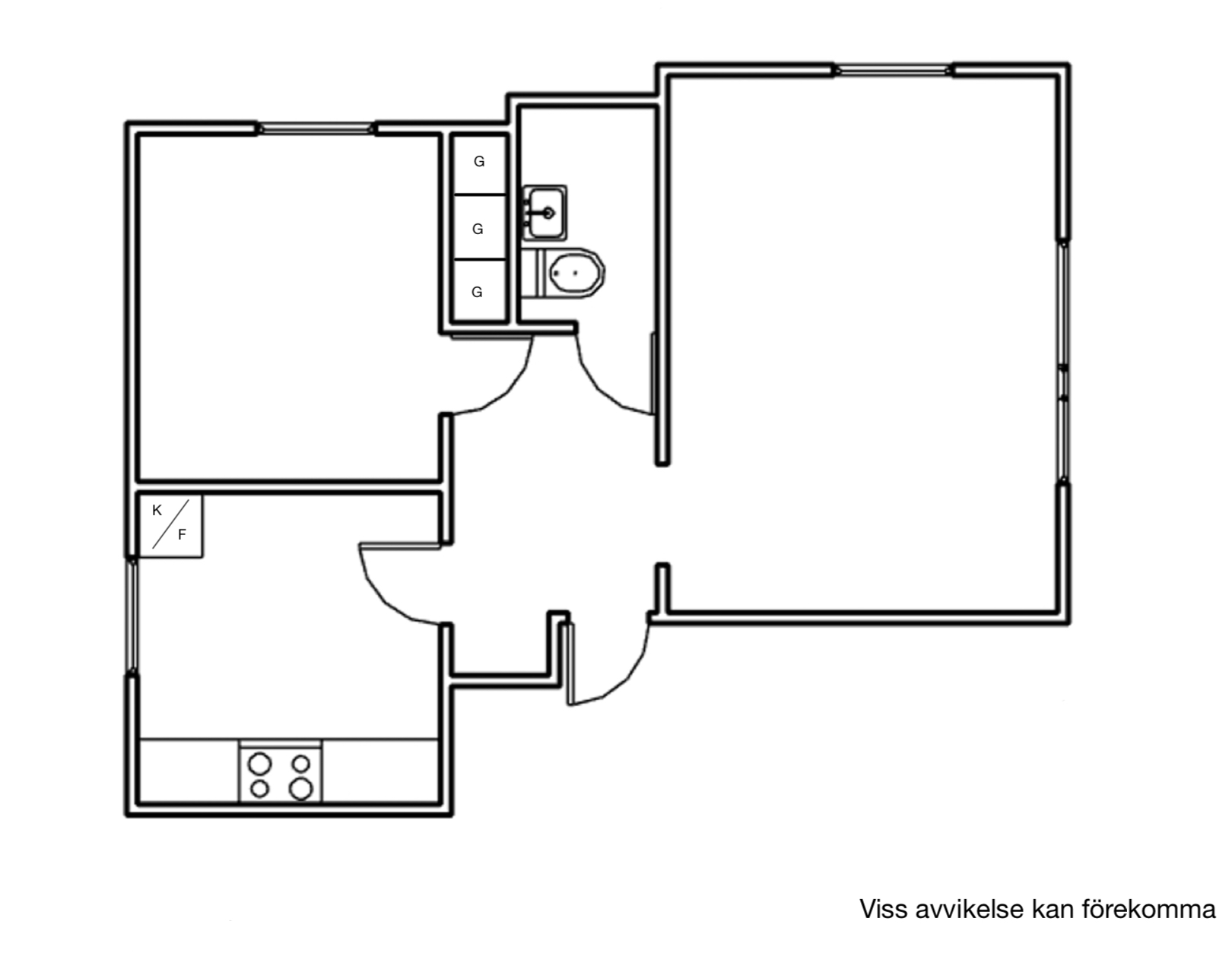 Lägenhet, 2 rooms, 54 sqm, Uddevalla – bild 2