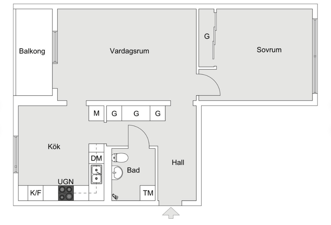 2 rok · 62 m² i Hägersten – bild 12