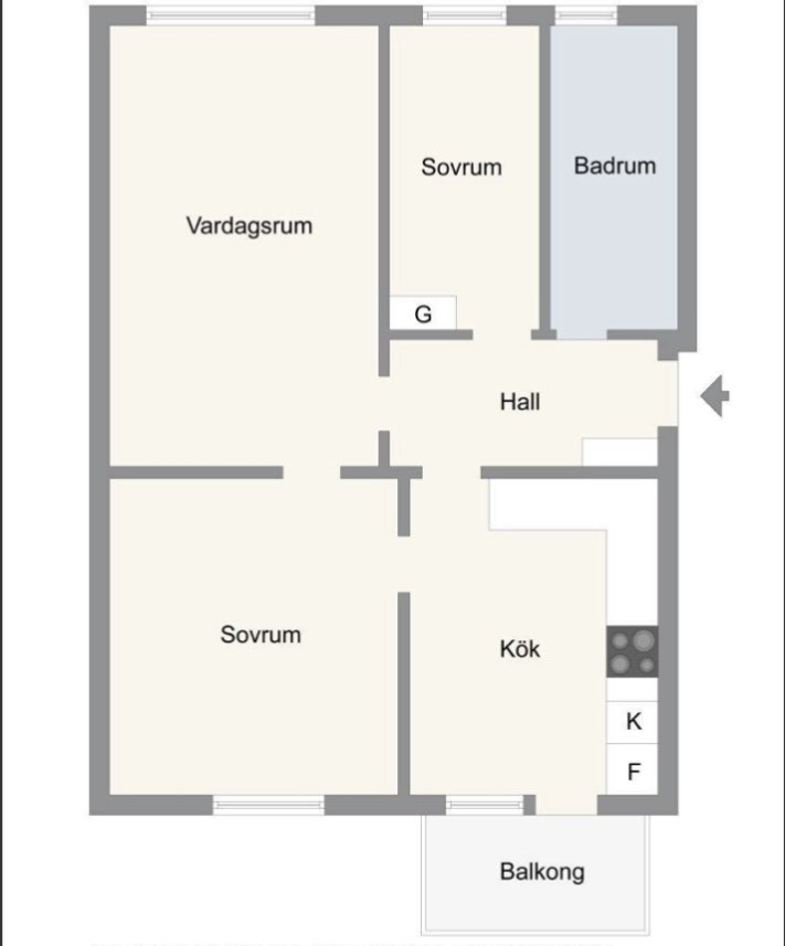 Lägenhet, 2 rooms, 20 sqm, Kista – bild 10