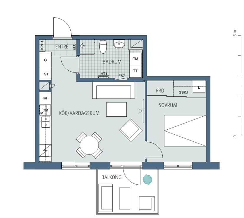 2 rok · 43 m² i Borås – bild 7