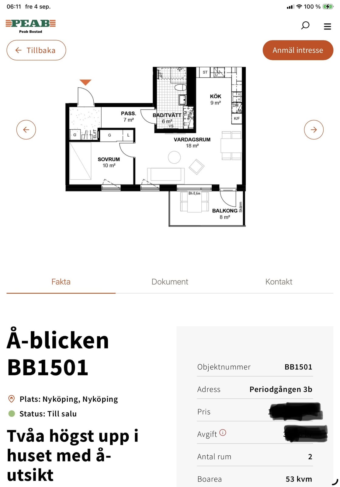 2 rok · 53 m² i Nyköping
