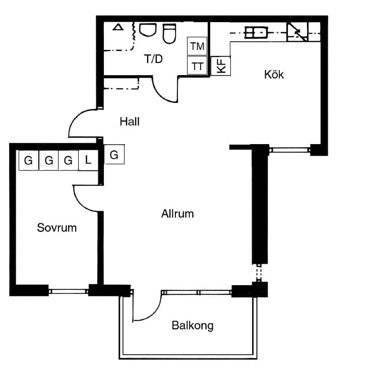 2 rok · 54 m² i Skellefteå – bild 2