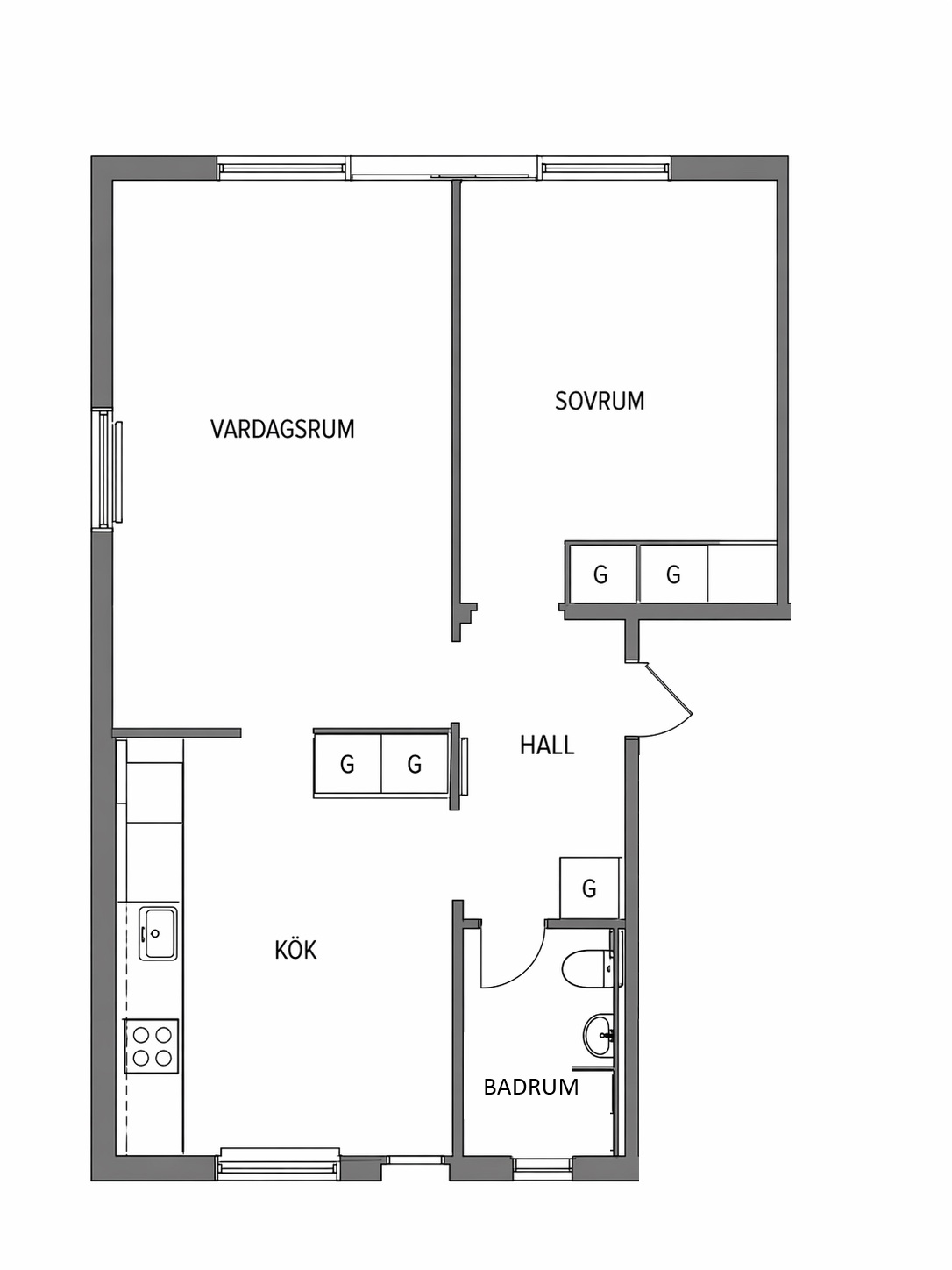 2 rok · 58 m² i Borlänge – bild 2