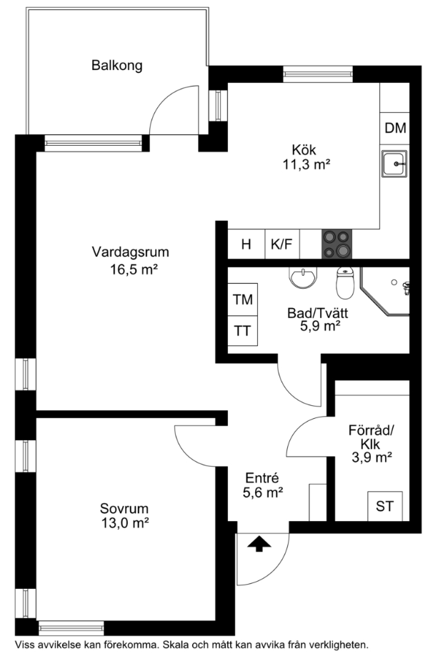 Lägenhet, 2 rooms, 59 sqm, Stockholm – bild 2