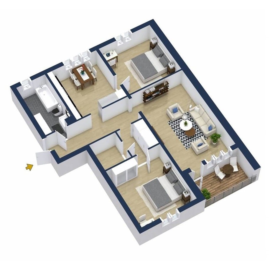 3 rok · 90 m² i Gävle – bild 8
