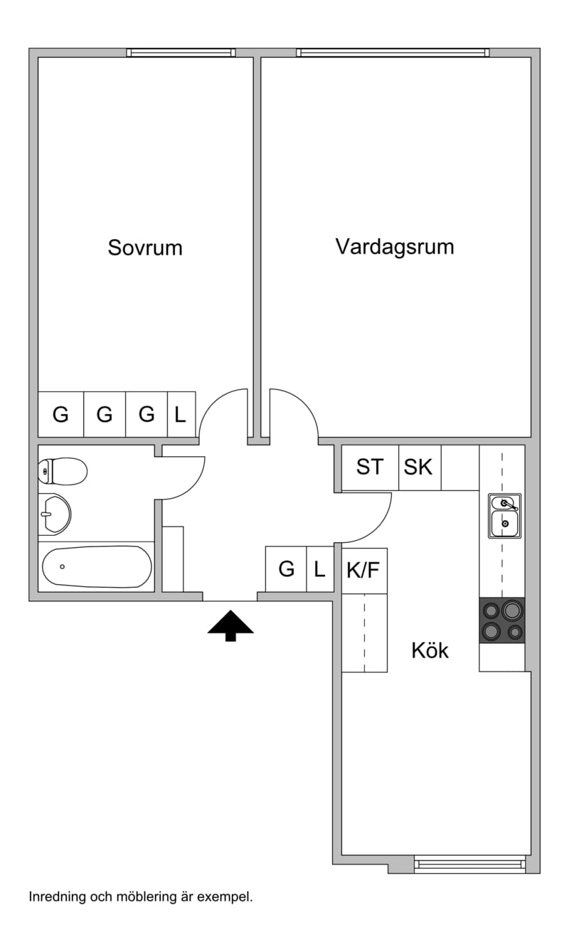 2 rok · 65 m² i Halmstad – bild 4