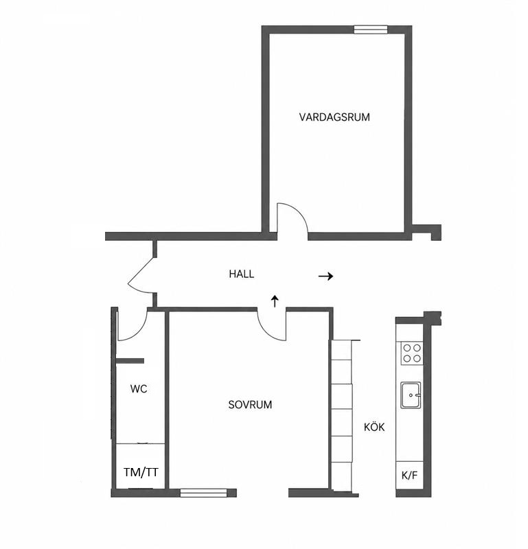 Lägenhet, 2 rooms, 62 sqm, Borlänge – bild 2