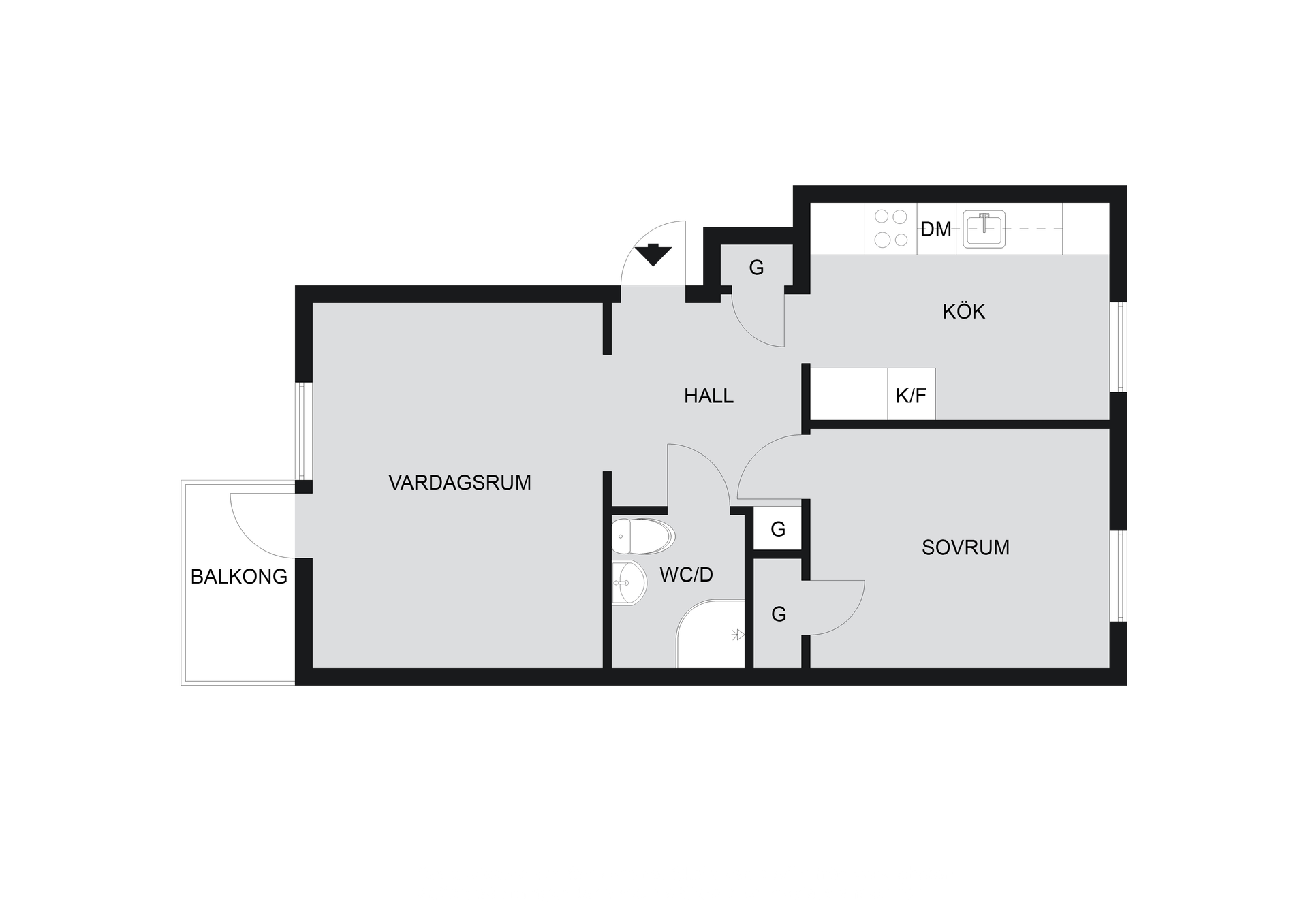 Lägenhet, 2 rooms, 55 sqm, Borlänge – bild 13