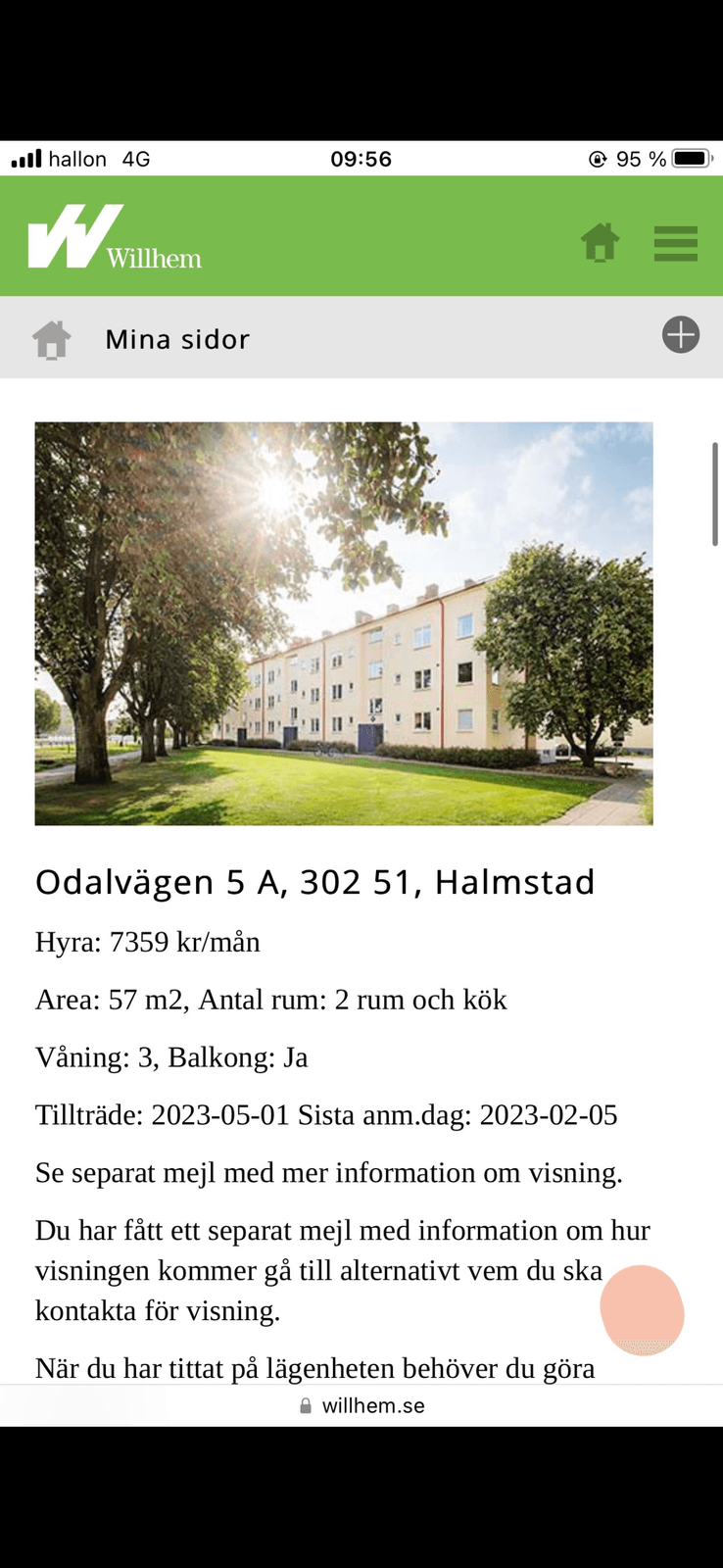 2 rok · 57 m² i Halmstad – Halmstad