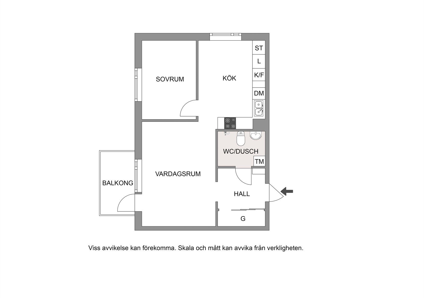 2 rok · 54 m² i Bandhagen – bild 2