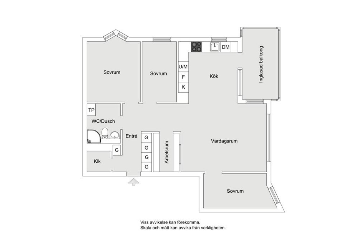 Lägenhet, 4 rooms, 92 sqm, Bromma
