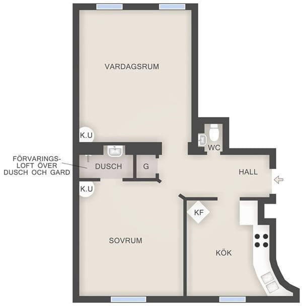 2 rok · 56 m² i Stockholm – bild 20
