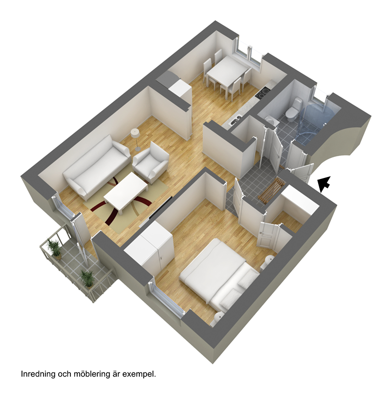 2 rok · 57 m² i Borås – bild 2