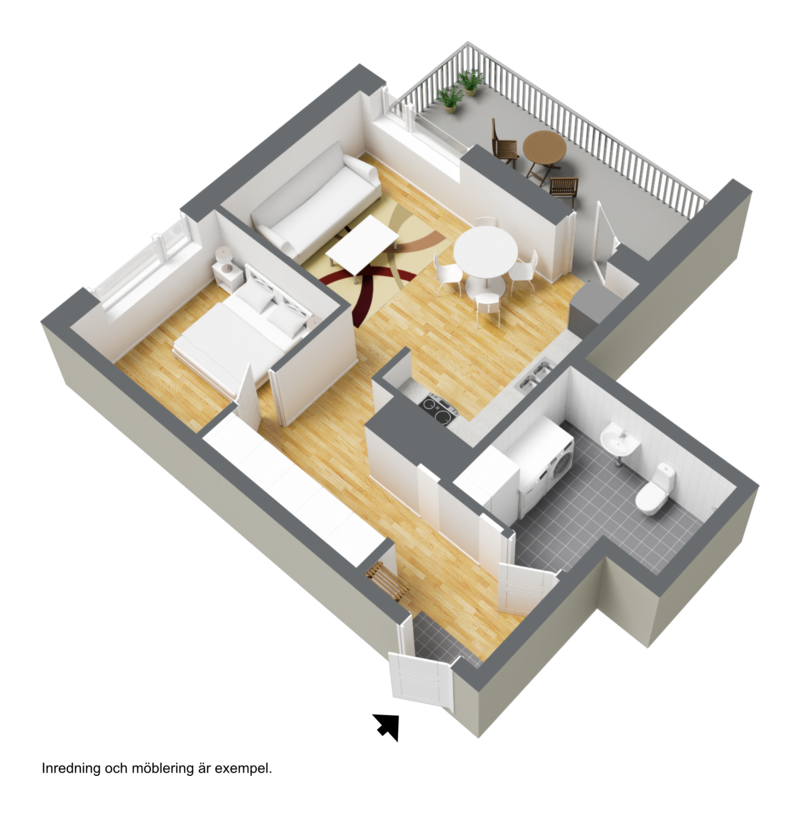 Lägenhet, 2 rooms, 47 sqm, Helsingborg – bild 7