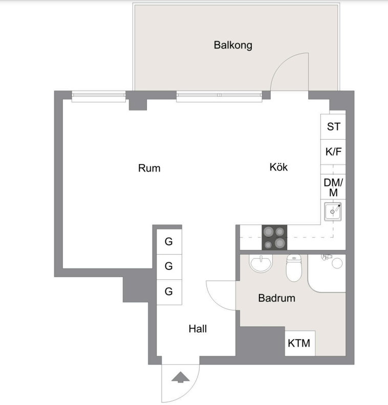 Lägenhet, 1 rooms, 36 sqm, Handen – bild 10