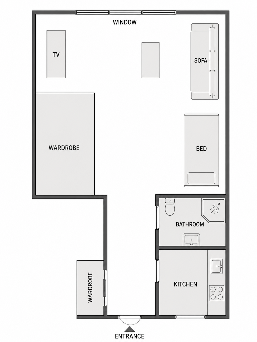 Lägenhet, 1 rooms, 27 sqm, Malmö – bild 3
