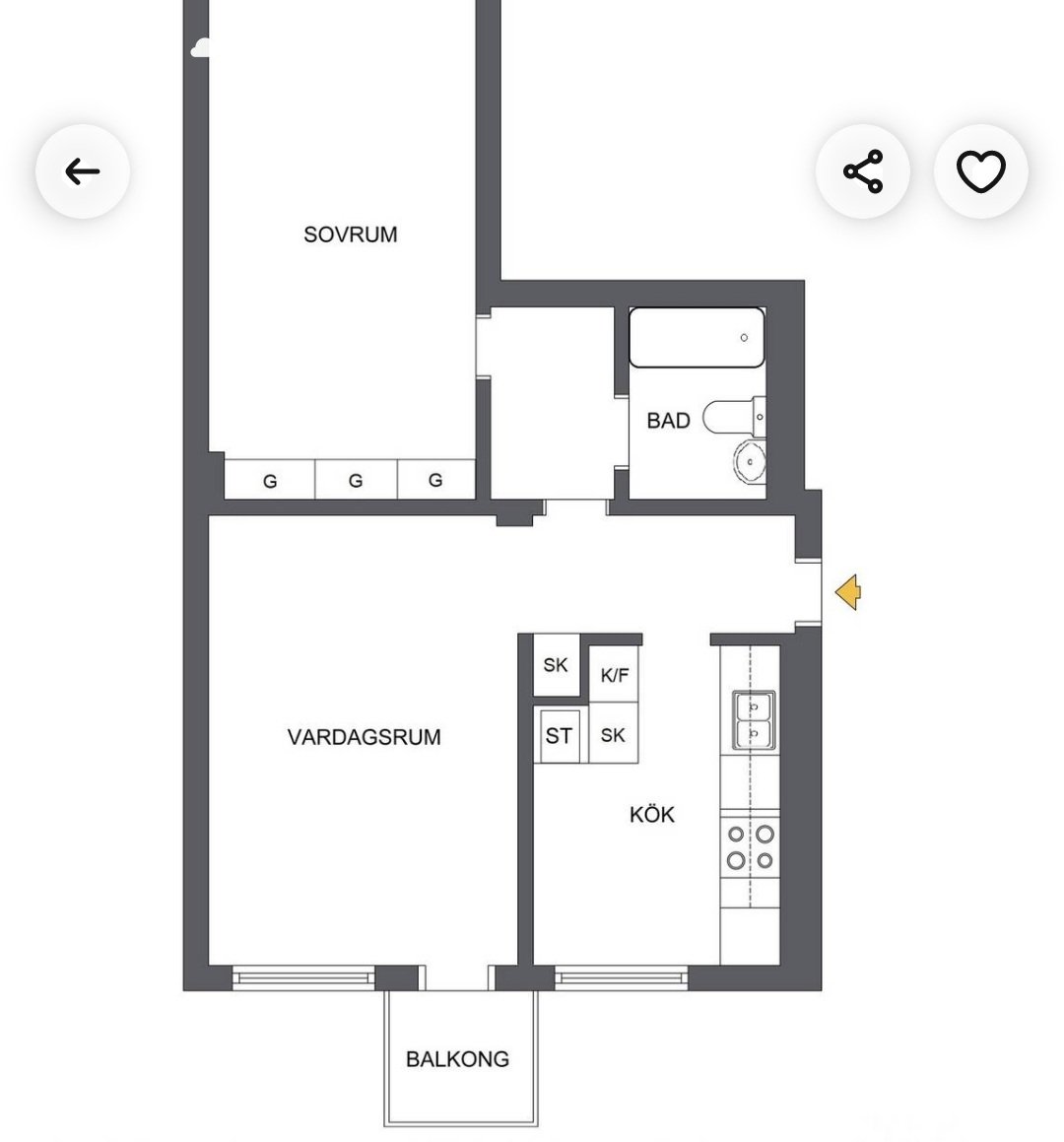 Lägenhet, 2 rooms, 61 sqm, Järfälla – bild 11