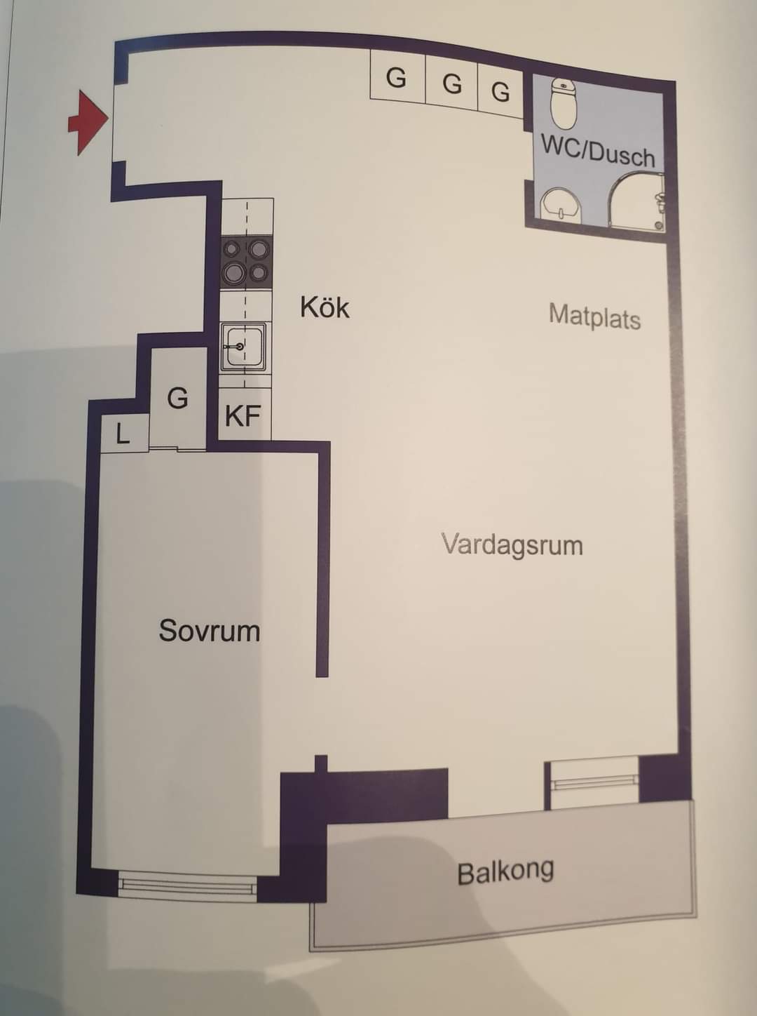 Lägenhet, 2 rooms, 40 sqm, Solna