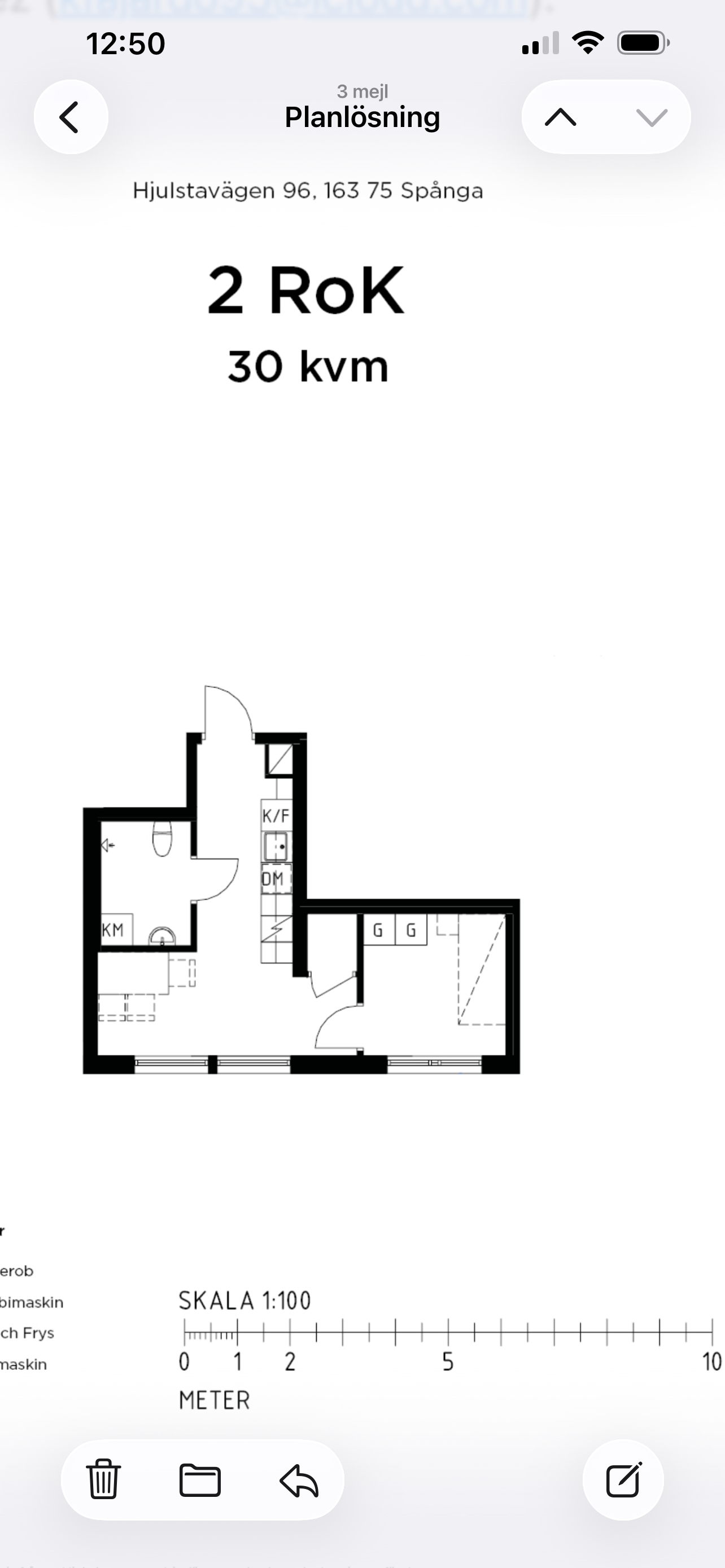 Lägenhet, 2 rooms, 30 sqm, Spånga