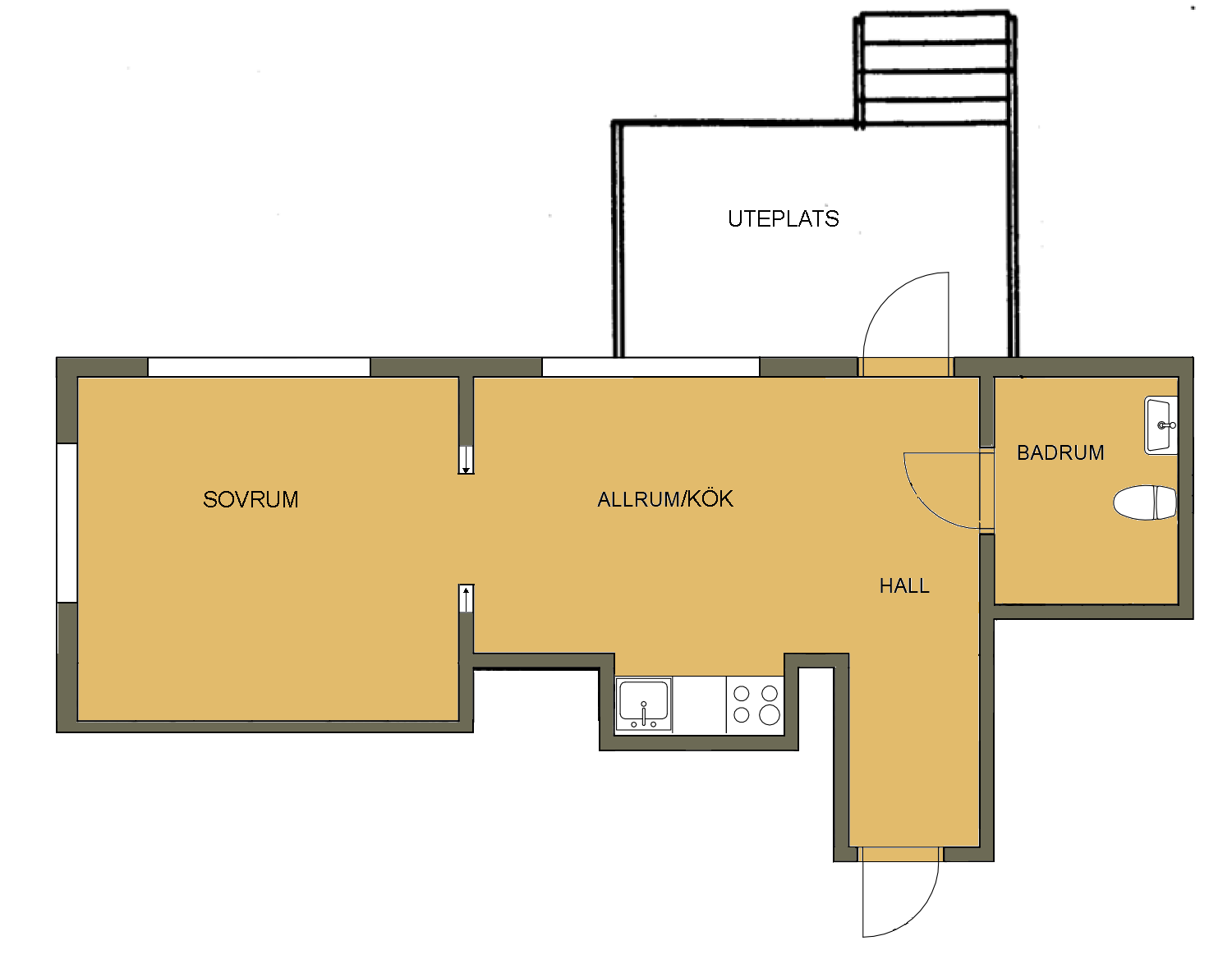 2 rok · 40 m² i Västerås – bild 2
