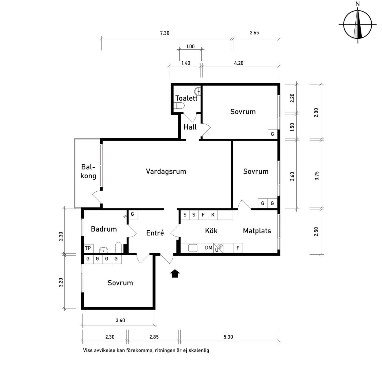 Lägenhet, 4 rooms, 90 sqm, Hisings Backa – bild 2